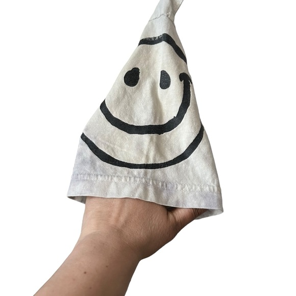 Market Smiley Light Blue Tie Dye Smiley Graphic 100% Cotton Short Sleeve M Tee. - Picture 4 of 8